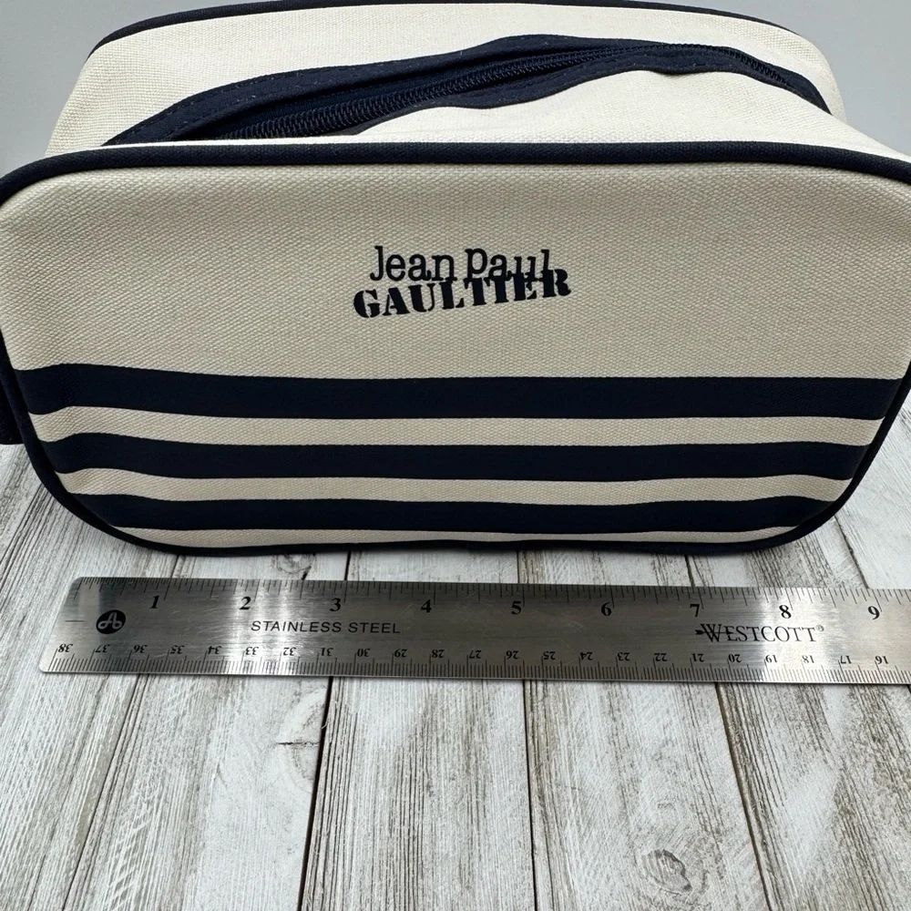 Jean Paul Gaultier Black and Cream Duffel Bag and Gaultier Divine Eau De Parfum